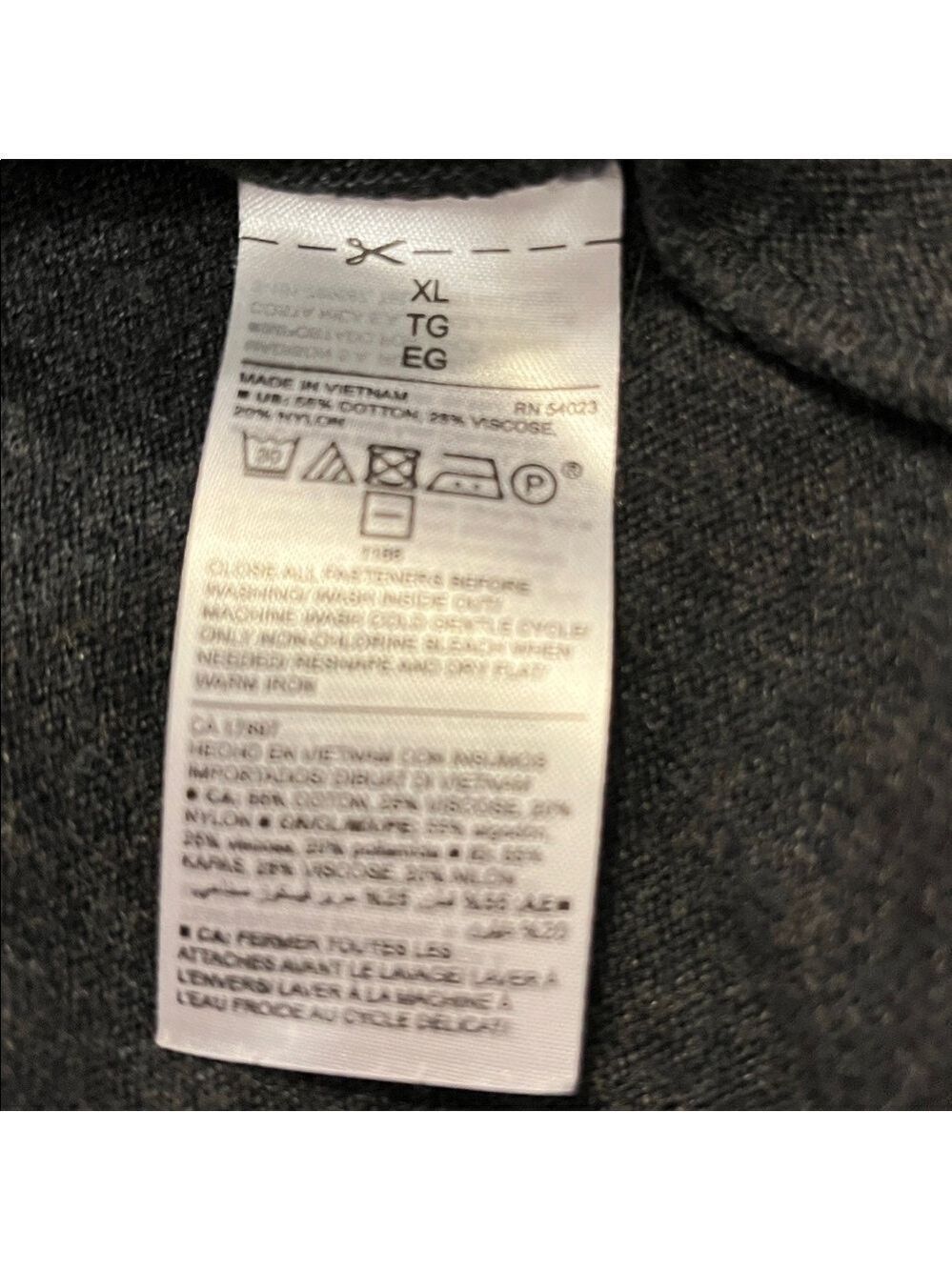OLD NAVY Maternity Wrap Open Front Cardigan Steel Grey Ribbed Button Front XL - Picture 7 of 9